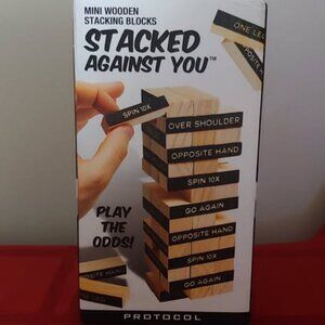 BRAND NEW, STACKED AGAINST YOU, JENGA DRINKING GAME!!!